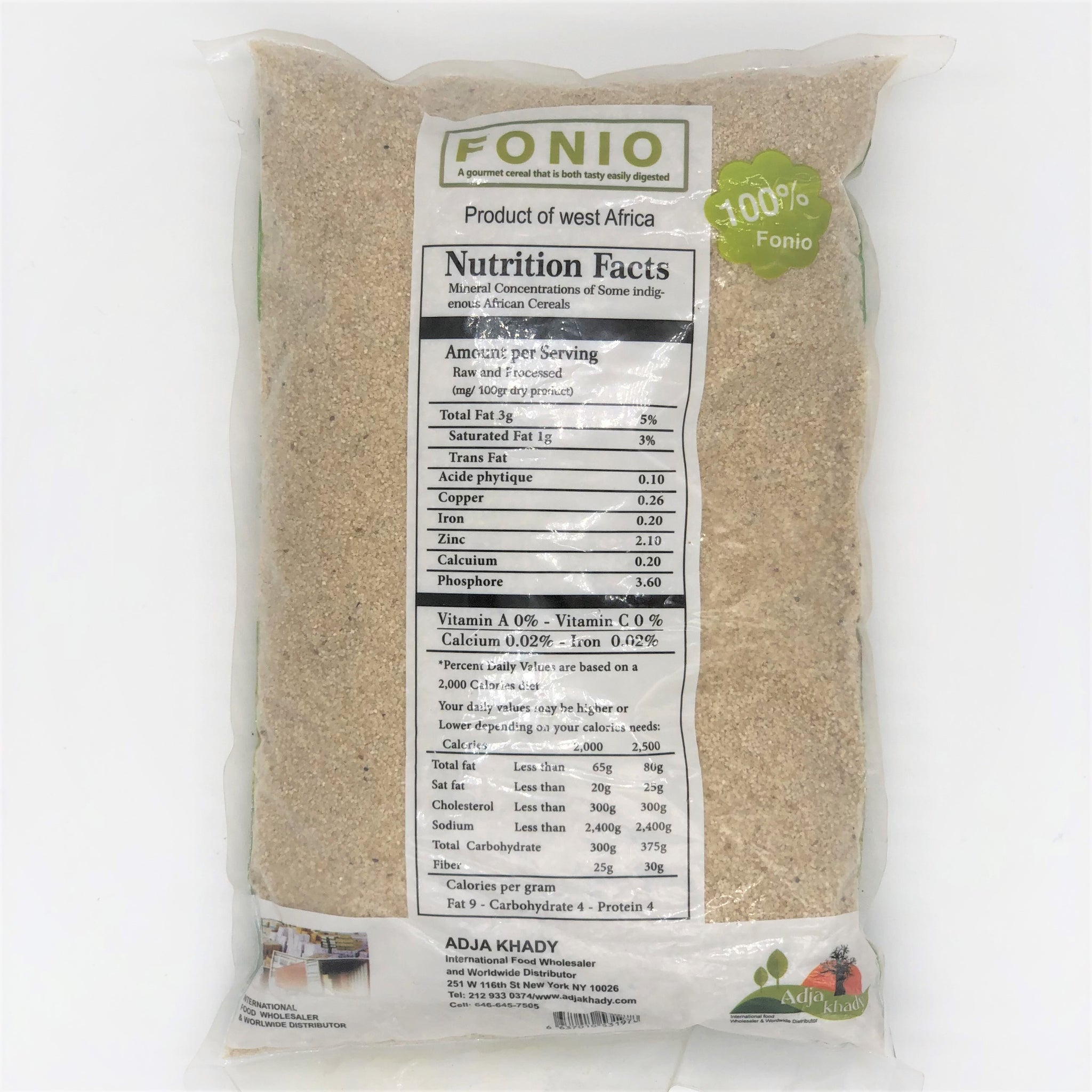 Fonio blanc 1kg origine mali